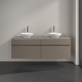 Тумба под раковину Villeroy & Boch Legato 160х55 см ДСП трюфель серый B60000VG