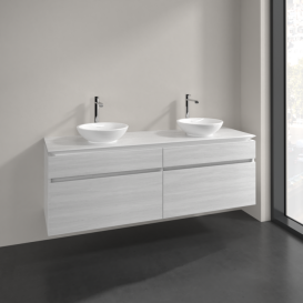 Тумба під раковину Villeroy & Boch Legato 160х55 см ДСП біле дерево B60000E8