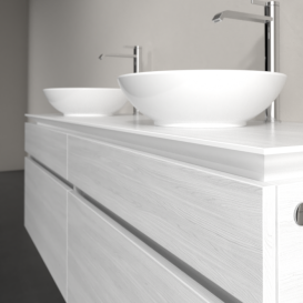 Тумба під раковину Villeroy & Boch Legato 160х55 см ДСП біле дерево B60000E8