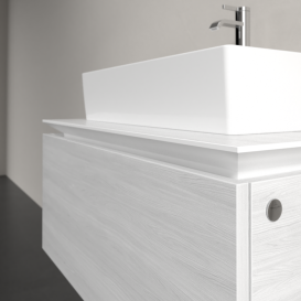 Тумба под раковину Villeroy & Boch Legato 80х38 см ДСП белое дерево B60100E8