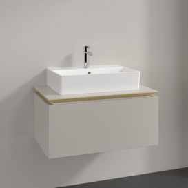 Тумба под раковину Villeroy & Boch Legato 80х38 см ДСП нежно-серый B60100VK