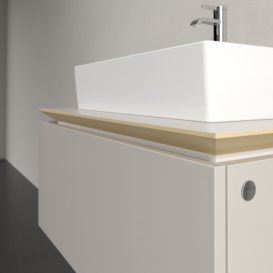 Тумба под раковину Villeroy & Boch Legato 80х38 см ДСП нежно-серый B60100VK