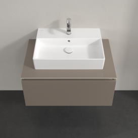 Тумба под раковину Villeroy & Boch Legato 80х38 см ДСП трюфель серый B60100VG