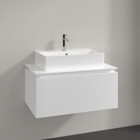 Тумба під раковину Villeroy & Boch Legato 80х38 см ДСП білий матовий B60100MS