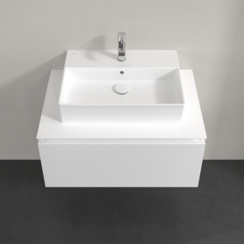 Тумба під раковину Villeroy & Boch Legato 80х38 см ДСП білий матовий B60100MS