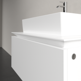 Тумба під раковину Villeroy & Boch Legato 80х38 см ДСП білий матовий B60100MS