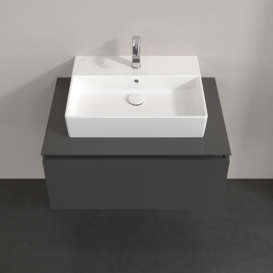 Тумба под раковину Villeroy & Boch Legato 80х38 см МДФ/ДСП глянцевый серый B60100FP