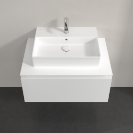 Тумба под раковину Villeroy & Boch Legato 80х38 см МДФ/ДСП белый глянцевый B60100DH