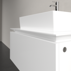 Тумба под раковину Villeroy & Boch Legato 80х38 см МДФ/ДСП белый глянцевый B60100DH