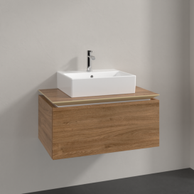Тумба під раковину Villeroy & Boch Legato 80х38 см ДСП дуб канзас B60100RH