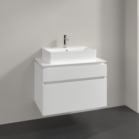 Тумба під раковину Villeroy & Boch Legato 80х55 см МДФ/ДСП білий глянсовий B60200DH