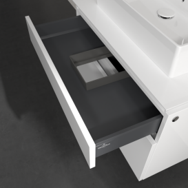 Тумба під раковину Villeroy & Boch Legato 80х55 см МДФ/ДСП білий глянсовий B60200DH