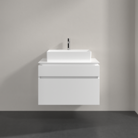 Тумба під раковину Villeroy & Boch Legato 80х55 см ДСП білий матовий B60200MS