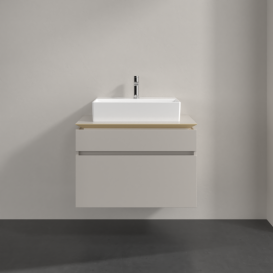 Тумба під раковину Villeroy & Boch Legato 80х55 см ДСП ніжно-сірий B60200VK