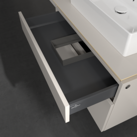 Тумба під раковину Villeroy & Boch Legato 80х55 см ДСП ніжно-сірий B60200VK