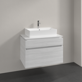 Тумба під раковину Villeroy & Boch Legato 80х55 см ДСП біле дерево B60200E8