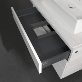 Тумба під раковину Villeroy & Boch Legato 80х55 см ДСП біле дерево B60200E8