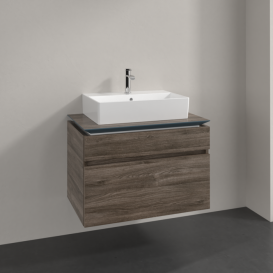 Тумба під раковину Villeroy & Boch Legato 80х55 см ДСП кам'яний дуб B60200RK