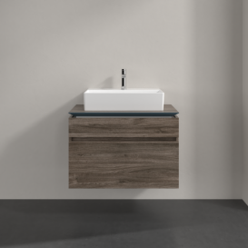 Тумба під раковину Villeroy & Boch Legato 80х55 см ДСП кам'яний дуб B60200RK