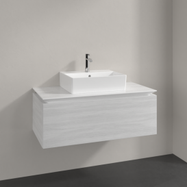 Тумба під раковину Villeroy & Boch Legato 100х38 см ДСП біле дерево B60300E8