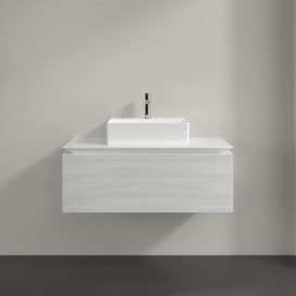 Тумба під раковину Villeroy & Boch Legato 100х38 см ДСП біле дерево B60300E8