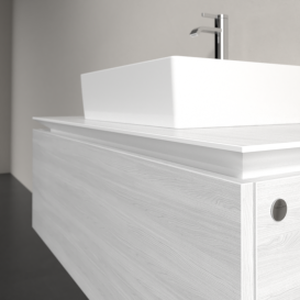 Тумба під раковину Villeroy & Boch Legato 100х38 см ДСП біле дерево B60300E8