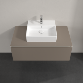 Тумба під раковину Villeroy & Boch Legato 100х38 см ДСП сірий трюфель B60300VG