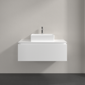 Тумба під раковину Villeroy & Boch Legato 100х38 см ДСП білий матовий B60300MS