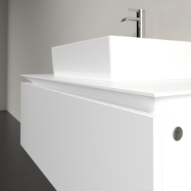 Тумба під раковину Villeroy & Boch Legato 100х38 см ДСП білий матовий B60300MS