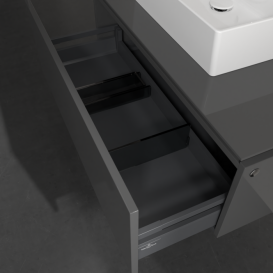 Тумба під раковину Villeroy & Boch Legato 100х38 см МДФ/ДСП глянсовий сірий B60300FP