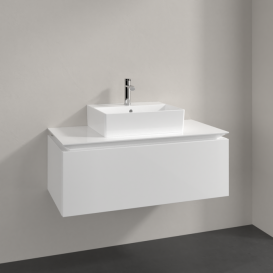 Тумба під раковину Villeroy & Boch Legato 100х38 см МДФ/ДСП білий глянсовий B60300DH