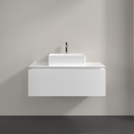 Тумба під раковину Villeroy & Boch Legato 100х38 см МДФ/ДСП білий глянсовий B60300DH