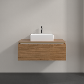 Тумба під раковину Villeroy & Boch Legato 100х38 см ДСП дуб канзас B60300RH