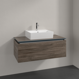 Тумба під раковину Villeroy & Boch Legato 100х38 см ДСП кам'яний дуб B60300RK