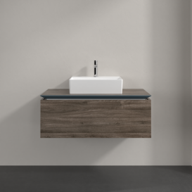 Тумба під раковину Villeroy & Boch Legato 100х38 см ДСП кам'яний дуб B60300RK