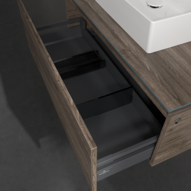 Тумба під раковину Villeroy & Boch Legato 100х38 см ДСП кам'яний дуб B60300RK