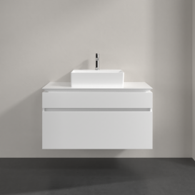 Тумба під раковину Villeroy & Boch Legato 100х55 см МДФ/ДСП білий глянсовий B60400DH