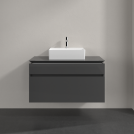 Тумба під раковину Villeroy & Boch Legato 100х55 см МДФ/ДСП глянсовий сірий B60400FP