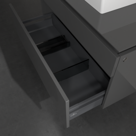 Тумба під раковину Villeroy & Boch Legato 100х55 см МДФ/ДСП глянсовий сірий B60400FP