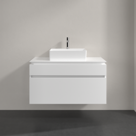 Тумба під раковину Villeroy & Boch Legato 100х55 см ДСП білий матовий B60400MS