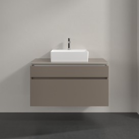 Тумба під раковину Villeroy & Boch Legato 100х55 см ДСП сірий трюфель B60400VG