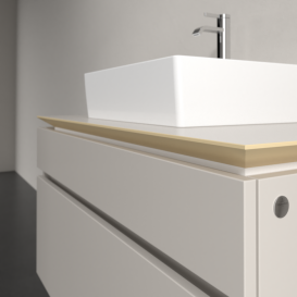 Тумба під раковину Villeroy & Boch Legato 100х55 см ДСП ніжно-сірий B60400VK