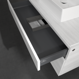 Тумба під раковину Villeroy & Boch Legato 100х55 см ДСП біле дерево B60400E8