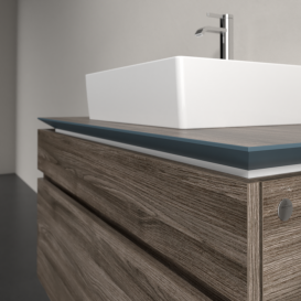 Тумба під раковину Villeroy & Boch Legato 100х55 см ДСП кам'яний дуб B60400RK