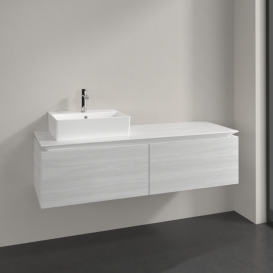 Тумба під раковину Villeroy & Boch Legato 140х38 см ДСП біле дерево B61300E8