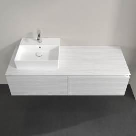 Тумба під раковину Villeroy & Boch Legato 140х38 см ДСП біле дерево B61300E8