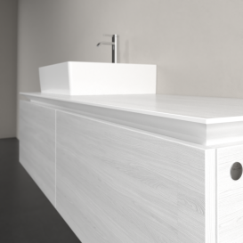 Тумба під раковину Villeroy & Boch Legato 140х38 см ДСП біле дерево B61300E8