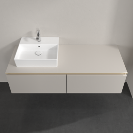 Тумба под раковину Villeroy & Boch Legato 140х38 см ДСП нежно-серый B61300VK