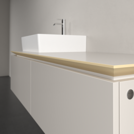 Тумба под раковину Villeroy & Boch Legato 140х38 см ДСП нежно-серый B61300VK