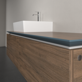 Тумба під раковину Villeroy & Boch Legato 140х38 см ДСП дуб аризона B61300VH